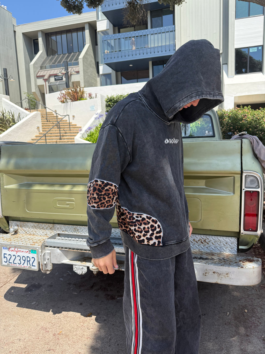 Leopard print hoodie