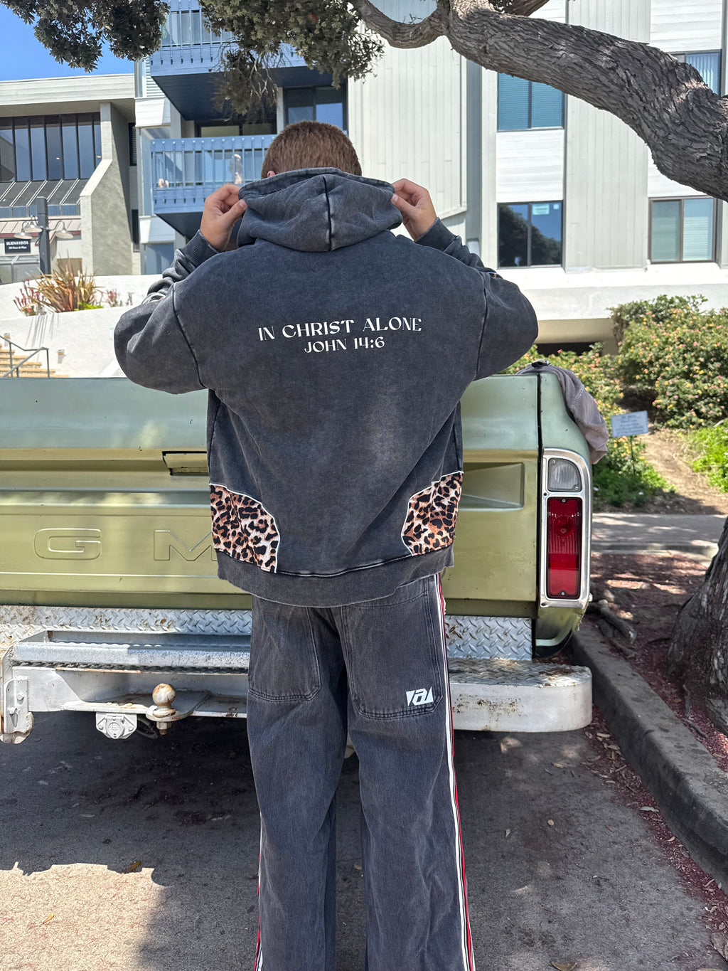 Leopard print hoodie